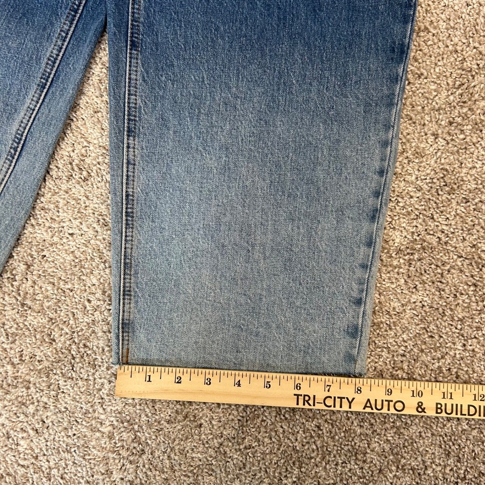 NWT Talbots Wide Leg Crop Jeans Women Size 4 Petite Two Tone Raw Hem $119 - Picture 5 of 11